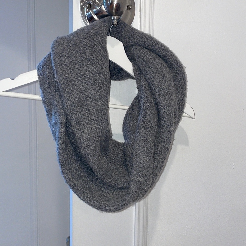 Jcrew grey wool circle scarf